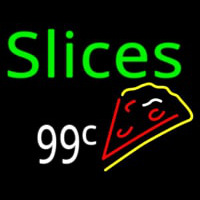 Slices 99 Cents Pizza Neonkyltti
