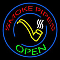 Smoke Pipes Open Circle Neonkyltti