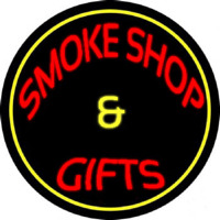 Smoke Shop And Gifts With Yellow Border Neonkyltti