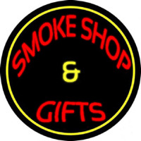 Smoke Shop And Gifts With Yellow Border Neonkyltti