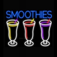 Smoothies 3 Cups Logo Neonkyltti