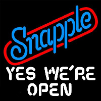 Snapple Yes We are Open Neonkyltti