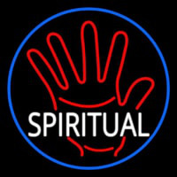 Spiritual Blue Border Neonkyltti