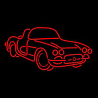 Sport Red Car Logo Neonkyltti