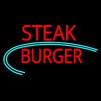 Steak Burger Neonkyltti