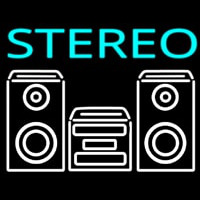 Stereo System Neonkyltti