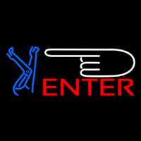 Strip Girl Enter Logo Neonkyltti
