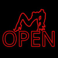 Strip Girl Open Neonkyltti