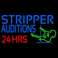 Stripper Audition 24 Hrs Logo Neonkyltti