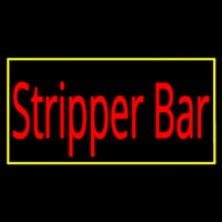 Stripper Bar With Yellow Border Neonkyltti