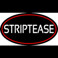 Striptease With Red Border Neonkyltti