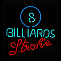 Strohs Ball Billiards Pool Neonkyltti