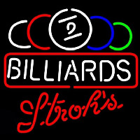 Strohs Ball Billiards Te t Pool Beer Sign Neonkyltti
