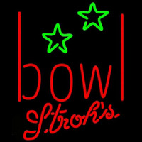 Strohs Bowling Alley Beer Sign Neonkyltti