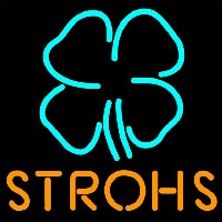 Strohs Clover Beer Sign Neonkyltti