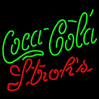 Strohs Coca Cola Green Beer Sign Neonkyltti