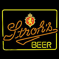 Strohs Lighted Beer Sign Neonkyltti