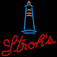 Strohs Lighthouse Beer Sign Neonkyltti
