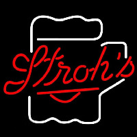 Strohs Mug Beer Sign Neonkyltti