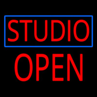 Studio Blue Border Open Block Neonkyltti