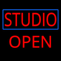 Studio Blue Border Open Neonkyltti