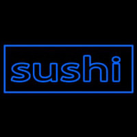 Stylish Blue Sushi Neonkyltti