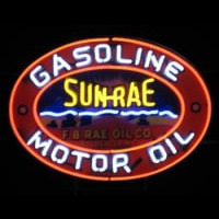 Sun-Rae Motor Oil Gasoline Neonkyltti