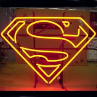 Superman Logo Kauppa Neonkyltti