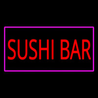 Sushi Bar Rectangle Pink Neonkyltti