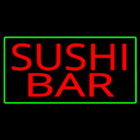Sushi Bar With Green Border Neonkyltti
