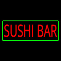 Sushi Bar With Green Border Neonkyltti
