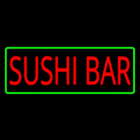 Sushi Bar With Green Border Neonkyltti