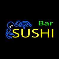Sushi Bar With Jellyfish Neonkyltti
