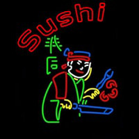 Sushi Chef Logo Neonkyltti