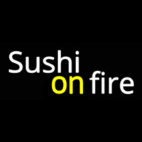 Sushi On Fire Neonkyltti