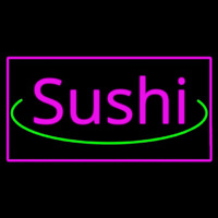 Sushi Rectangle Pink Neonkyltti