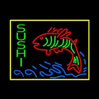 Sushi With Fish Logo Neonkyltti