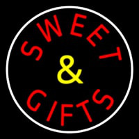 Sweets And Gifts With Border Neonkyltti
