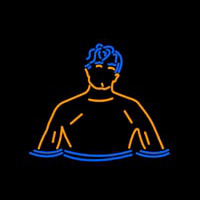 Swimming Boy Neonkyltti
