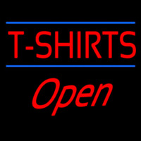 T Shirts Blue Lines Open Neonkyltti