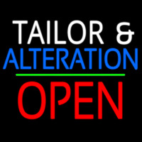 Tailor And Alteration Block Open Green Line Neonkyltti
