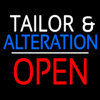 Tailor And Alteration Open White Line Neonkyltti
