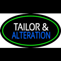 Tailor And Alteration Oval Green Neonkyltti