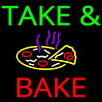 Take And Bake Pizza Logo Neonkyltti
