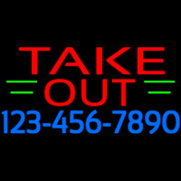 Take Out With Phone Number Neonkyltti