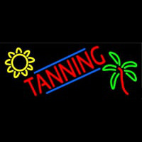 Tanning With Logo Neonkyltti