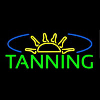 Tanning With Sun Rays Neonkyltti