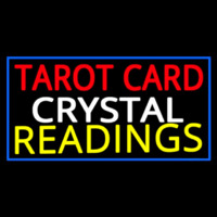 Tarot Card Crystal Readings With Blue Border Neonkyltti