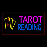 Tarot Reading Red Rectangle Neonkyltti