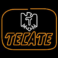 Tecate Golden Border Eagle Beer Sign Neonkyltti